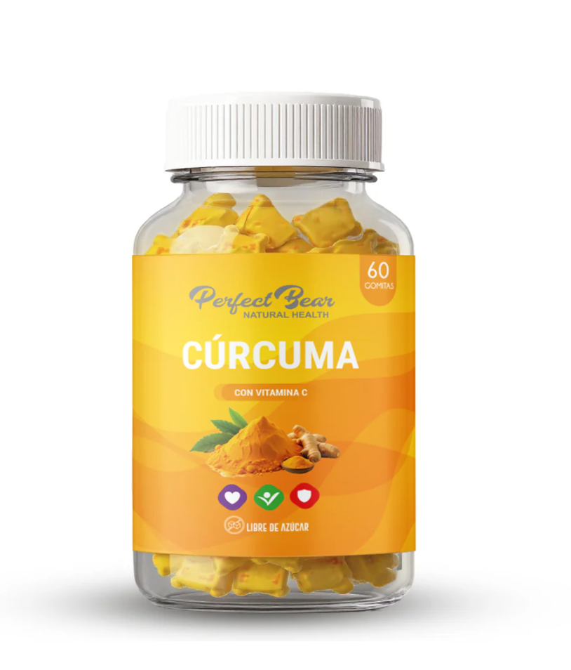Cúrcuma Con Vitamina C Perfect Bear X60 Gomitas Sabor N/a