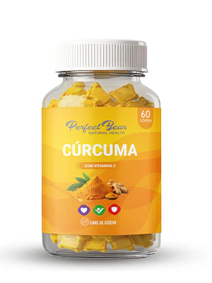 Cúrcuma + Vitamina C 60 Gomitas. Perfert Bear