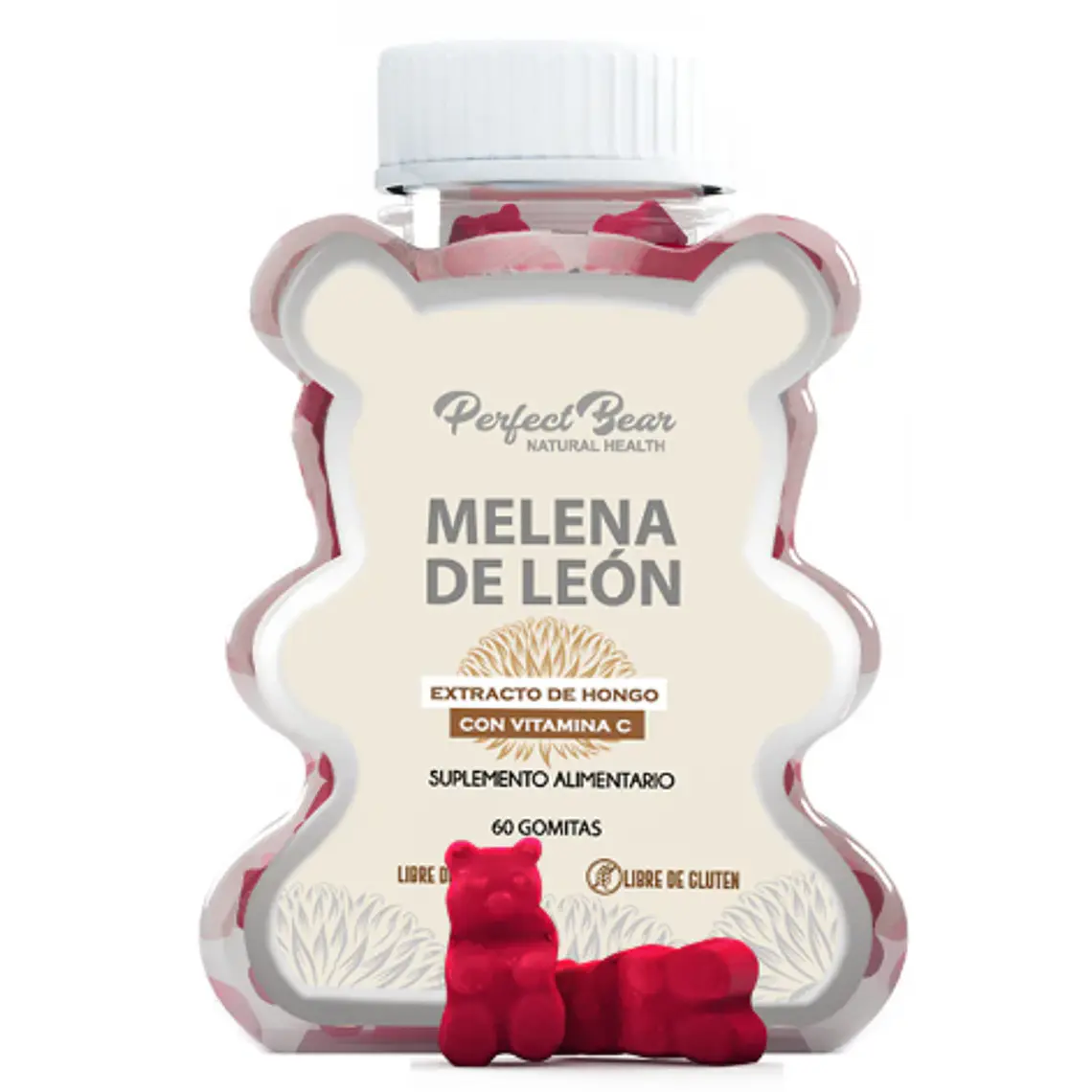 Melena de león 60 Gomitas. Perfect Bear 1