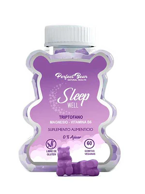 Sleep Well Triptofano 60 Gomitas. Perfect Bear