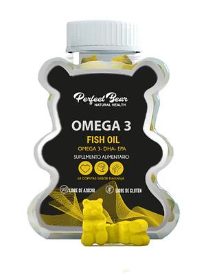 Omega 3 Fish Oil 60 Gomitas. Perfect Bear