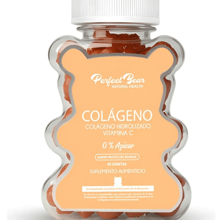 Colágeno hidrolizado+ Vitamina C 60 Gomitas. Perfect Bear 1