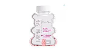 Hair, nails & skin, Biotina, Ácido fólico, Vitamina C 60 Gomitas. Perfect Bear