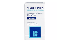Aerotrop Ipratropio Bromuro 20 mcg Inhalador 250 Dosis.