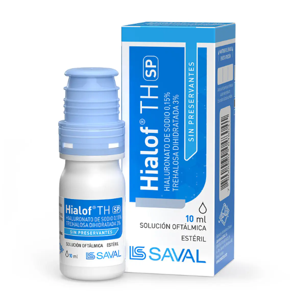 Hialof TH SP Hialuronato, Trehalosa Solución oftálmica 10 ml. 1