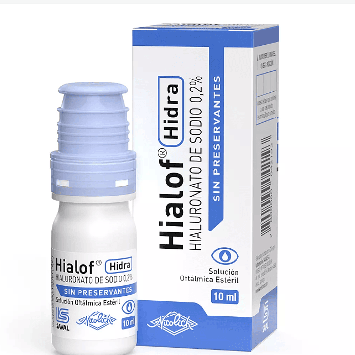 Hialof Hialuronato de sodio 0,2% Solución oftálmica 10 ml. 1