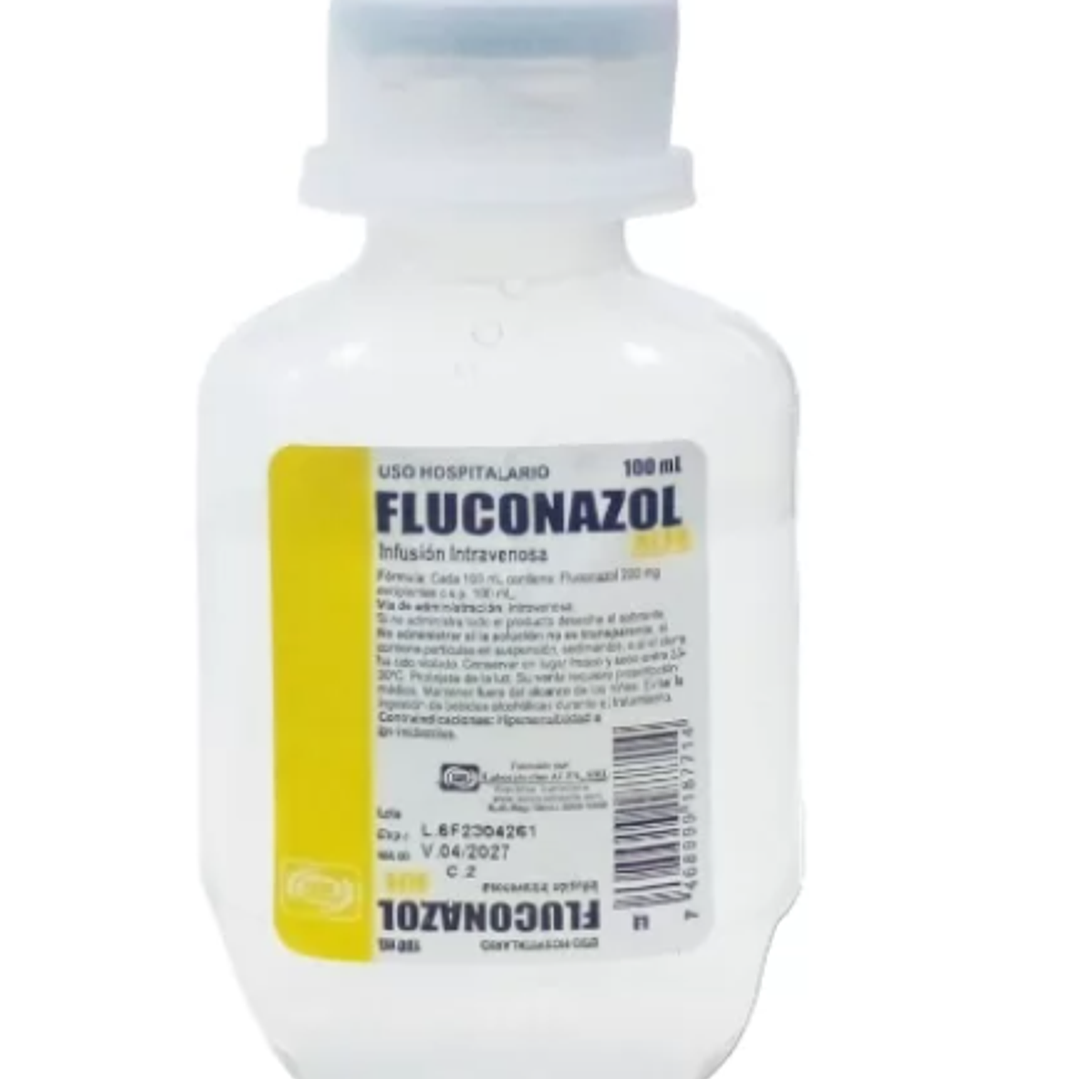 Fluconazol 200 mg Solución inyectable 100 ml 1 vial. Sanderson 1