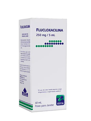 Flucloxacilina 250 mg / 5 ml Polvo para jarabe 60 ml. Mintlab