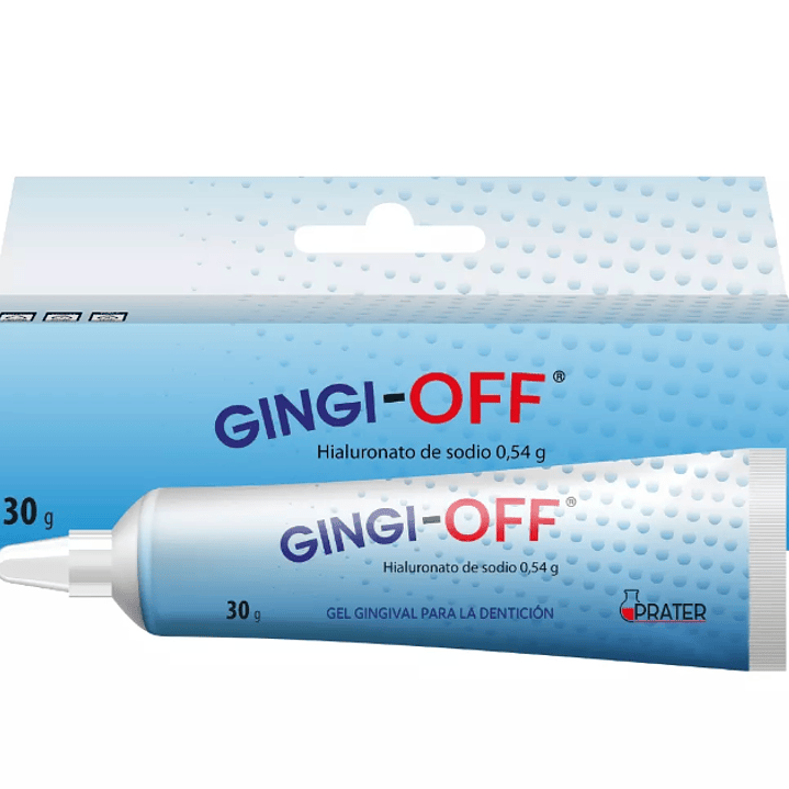 Gingi-Off  Hialuronato de sodio 0,54 g. Gel gingival para la dentición 30 g. 1