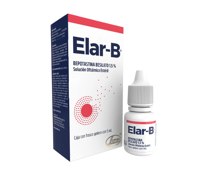 Elar-B Bepotastina Besilato Solución oftálmica 5 ml.
