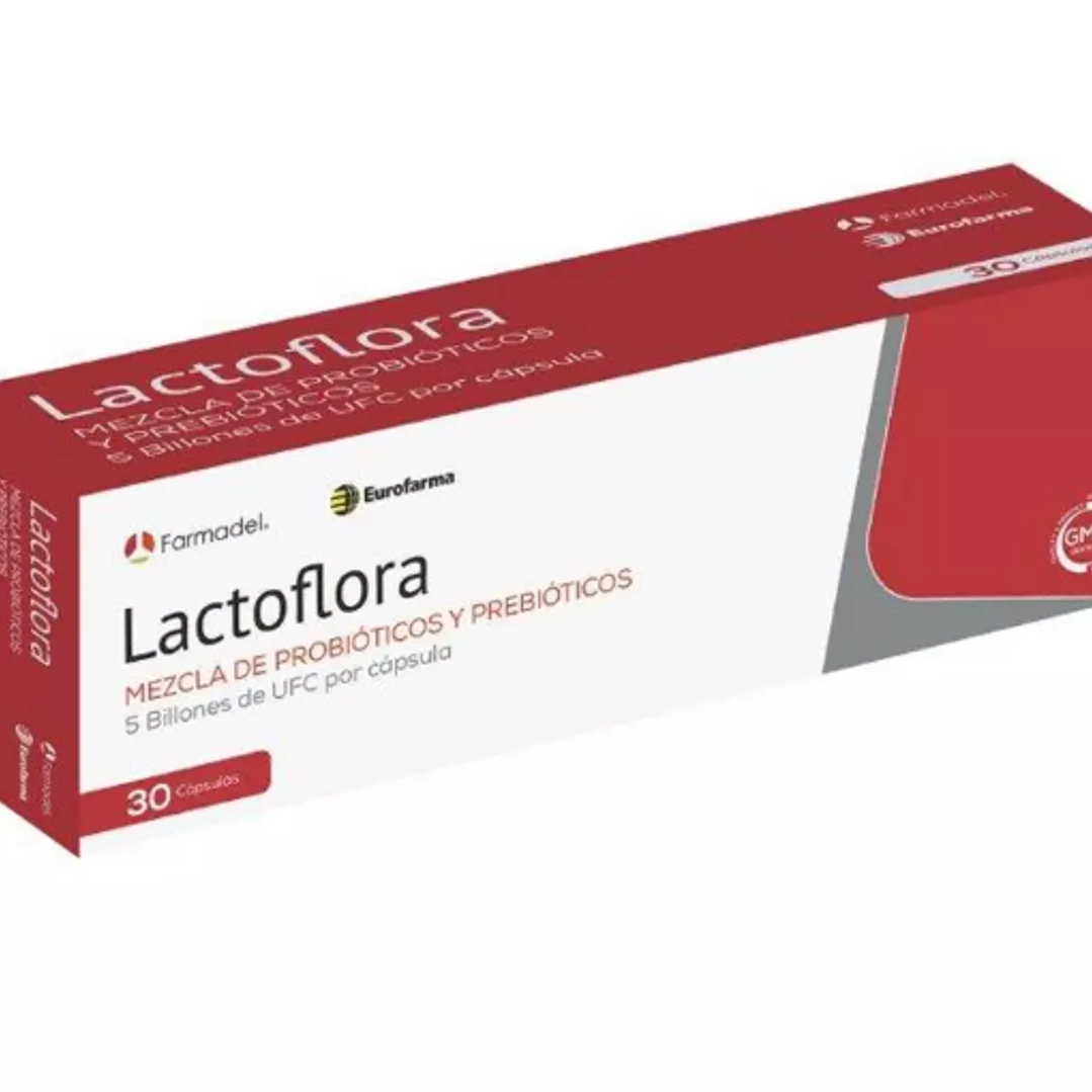 Lactoflora Probióticos y preprobióticos 30 Cápsulas. 1