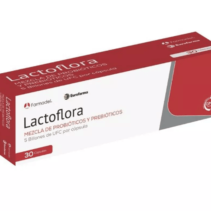 Lactoflora Probióticos y preprobióticos 30 Cápsulas. 1
