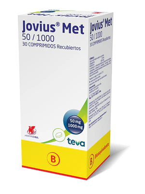 Jovius Met (B) 1000/50 mg 30 Comprimidos recubiertos.