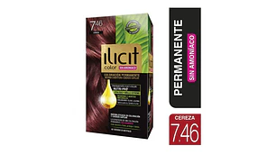Tintura para el cabello Sin amoníaco 7.46 Cereza.Ilicit