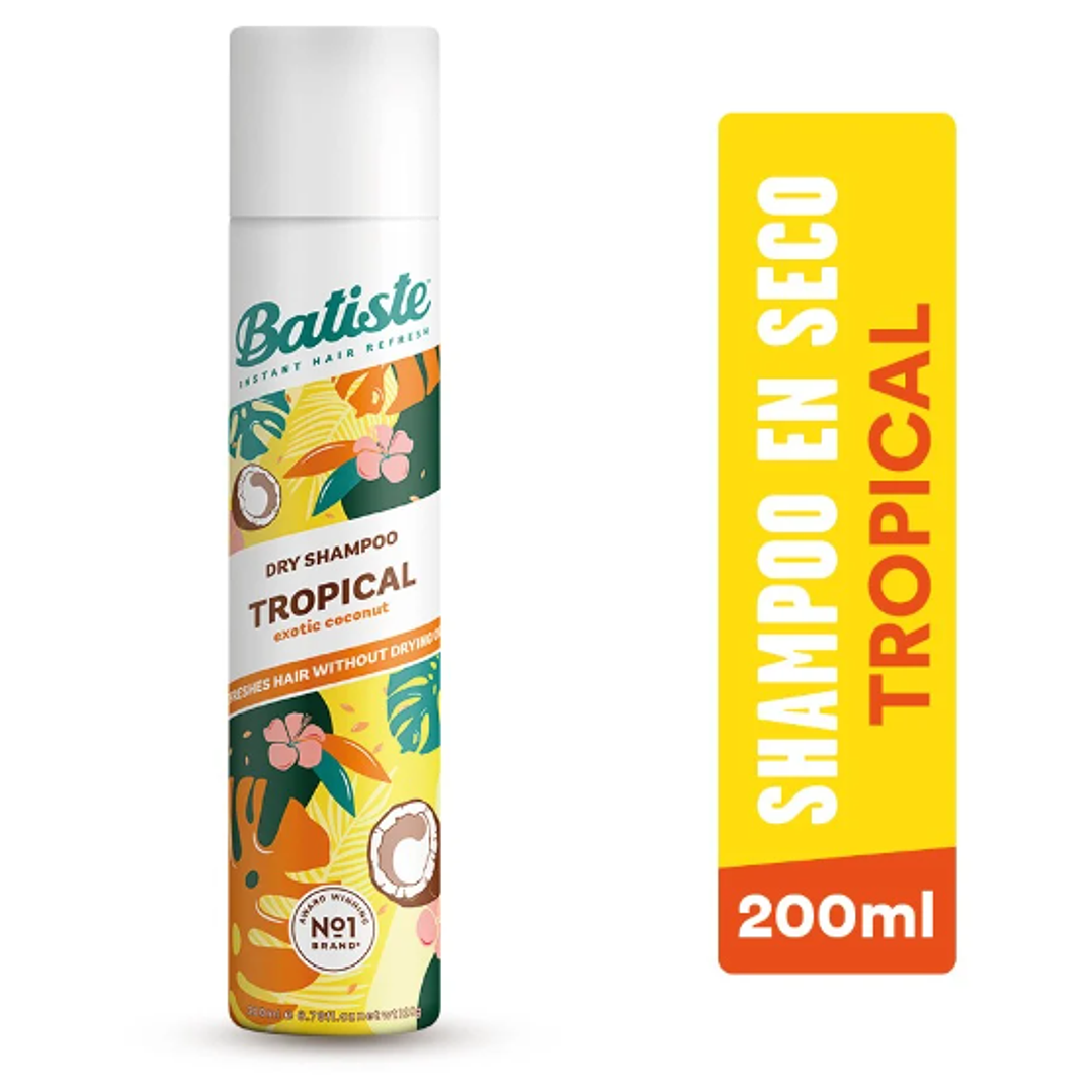 Batiste Dry shampoo Tropical 200 ml. 1