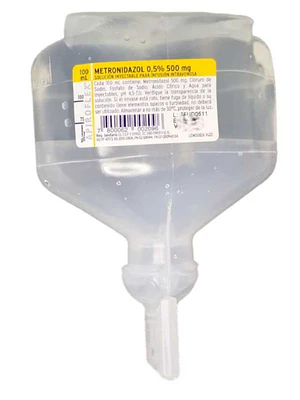 Metronidazol 500 mg /100 ml Caja de 20 Apiroflex. Sanderson