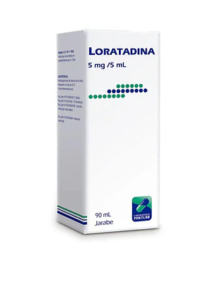Loratadina 5 mg / 5 ml Jarabe 90 ml. Mintlab