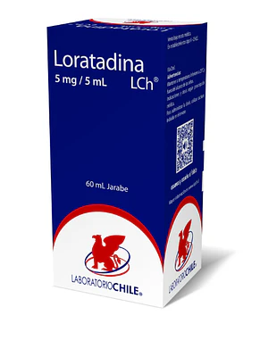 Loratadina 5 mg / 5 ml Jarabe 60 ml. Chile