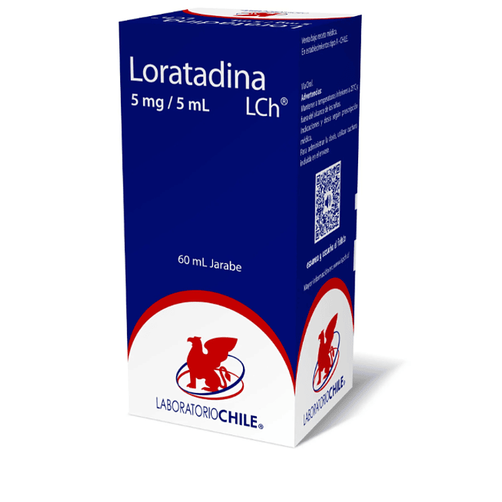 Loratadina 5 mg / 5 ml Jarabe 60 ml. Chile 1