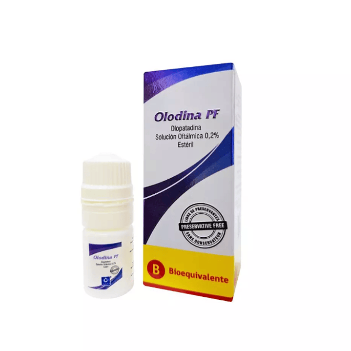 Olodina (B) PF Olopatadina 0,2 % Solución oftálmica 5 ml. 1