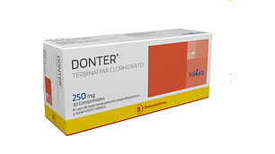 Donter (B) Terbinafina 250 mg 30 Comprimidos.