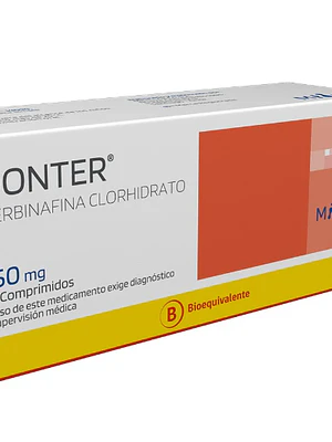 Donter (B) Terbinafina 250 mg 30 Comprimidos.