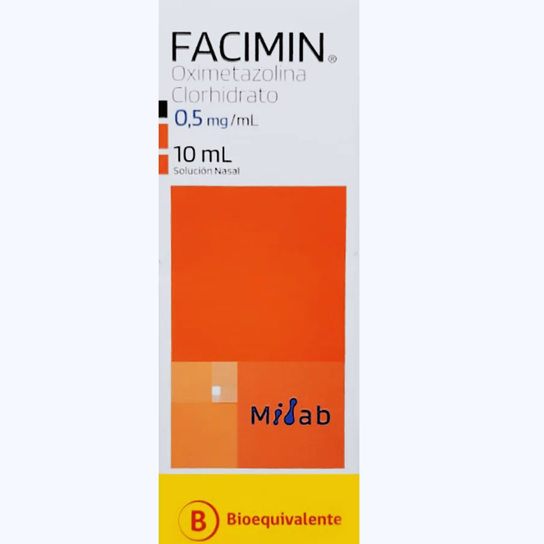 Facimin (B) Oximetazolina 0,5 mg / ml Solución nasal spray 10 ml. 1