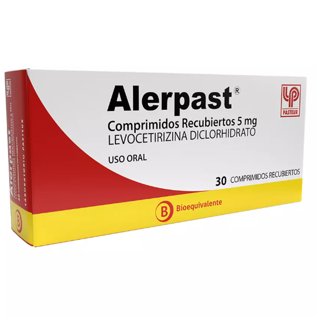 Alerpast (B) Levocetirizina 5 mg 30 Comprimidos recubiertos. 1
