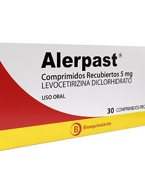 Alerpast (B) Levocetirizina 5 mg 30 Comprimidos recubiertos.