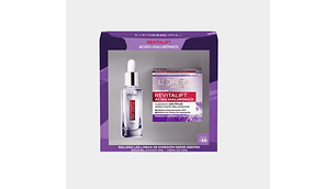 Pack Revitalif Ácido hialurónico Hidratante día + Serum. L'oréal