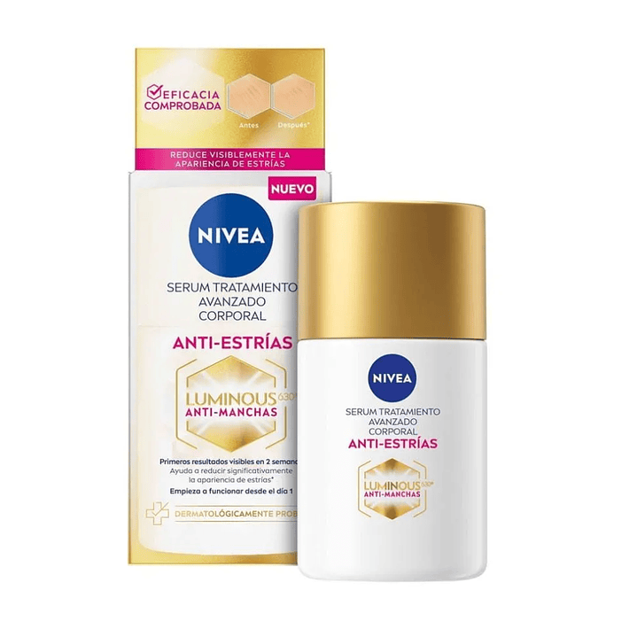 Luminous 630 Aceite corporal antiestrías 100 ml. Nivea 1