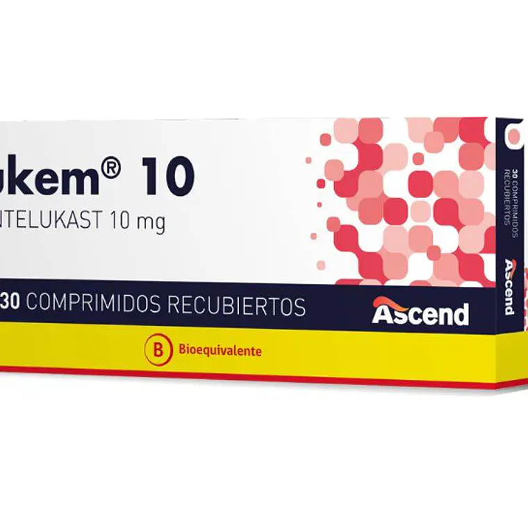 Lukem (B) Montelukast 10 mg 30 Comprimidos recubiertos. 1