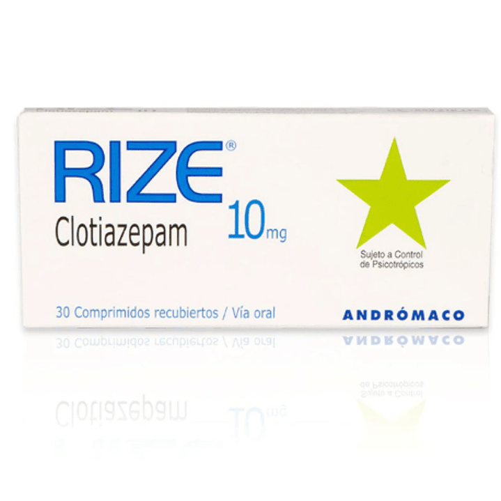 Rize Clotiazepam 10 mg 30 Comprimidos recubiertos. Venta solo en local 1