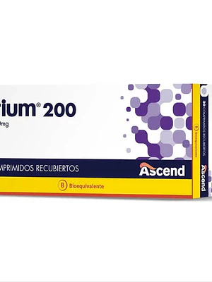 Nortium (B) Quetiapina 200 mg 30 Comprimidos.