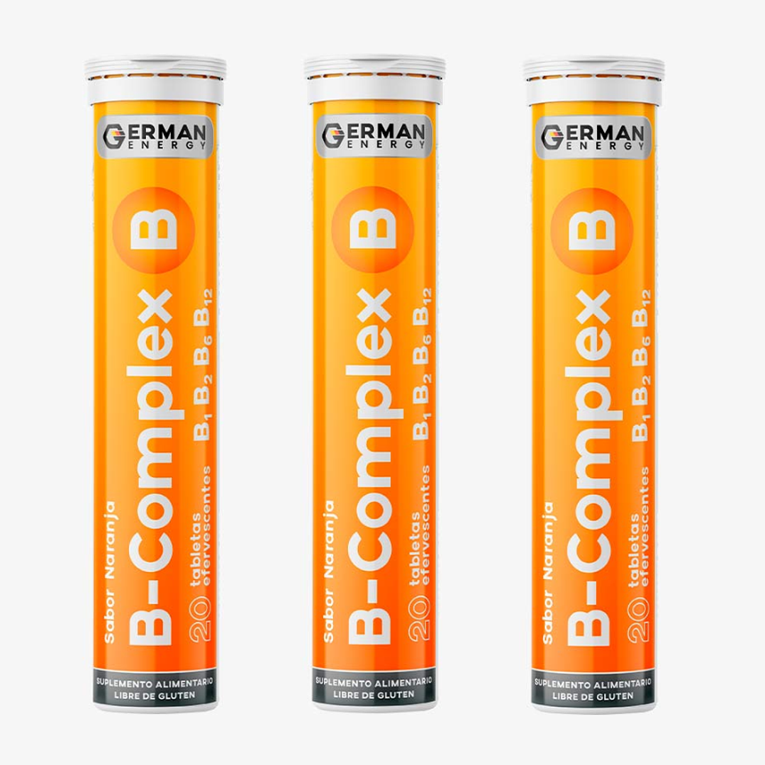 B Complex 20 Tabletas efervescentes. German Energy 1