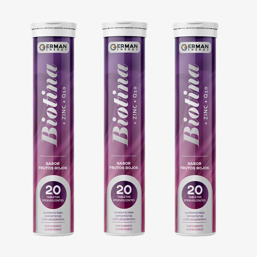 Biotina +Zinc + Q10, 20 Tabletas Efervescentes 1
