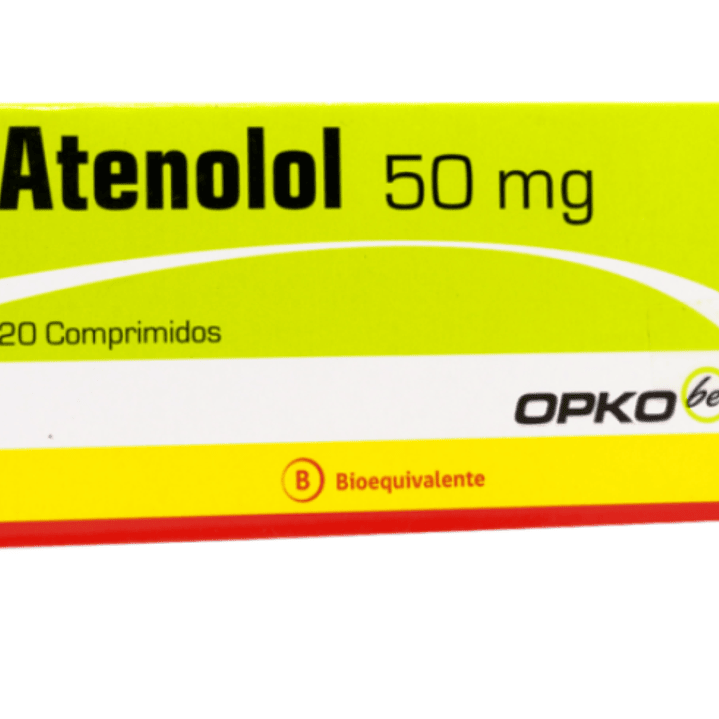 Atenolol (B) 50 mg 20 Comprimidos. Opko 1