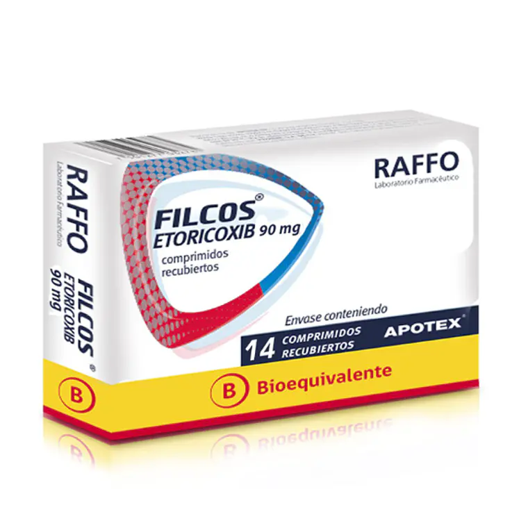 Filcos (B) Etoricoxib 90 mg 14 Comprimidos recubiertos. 1