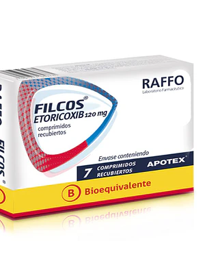 Filcos (B) Etoricoxib 120 mg  7 Comprimidos recubiertos.