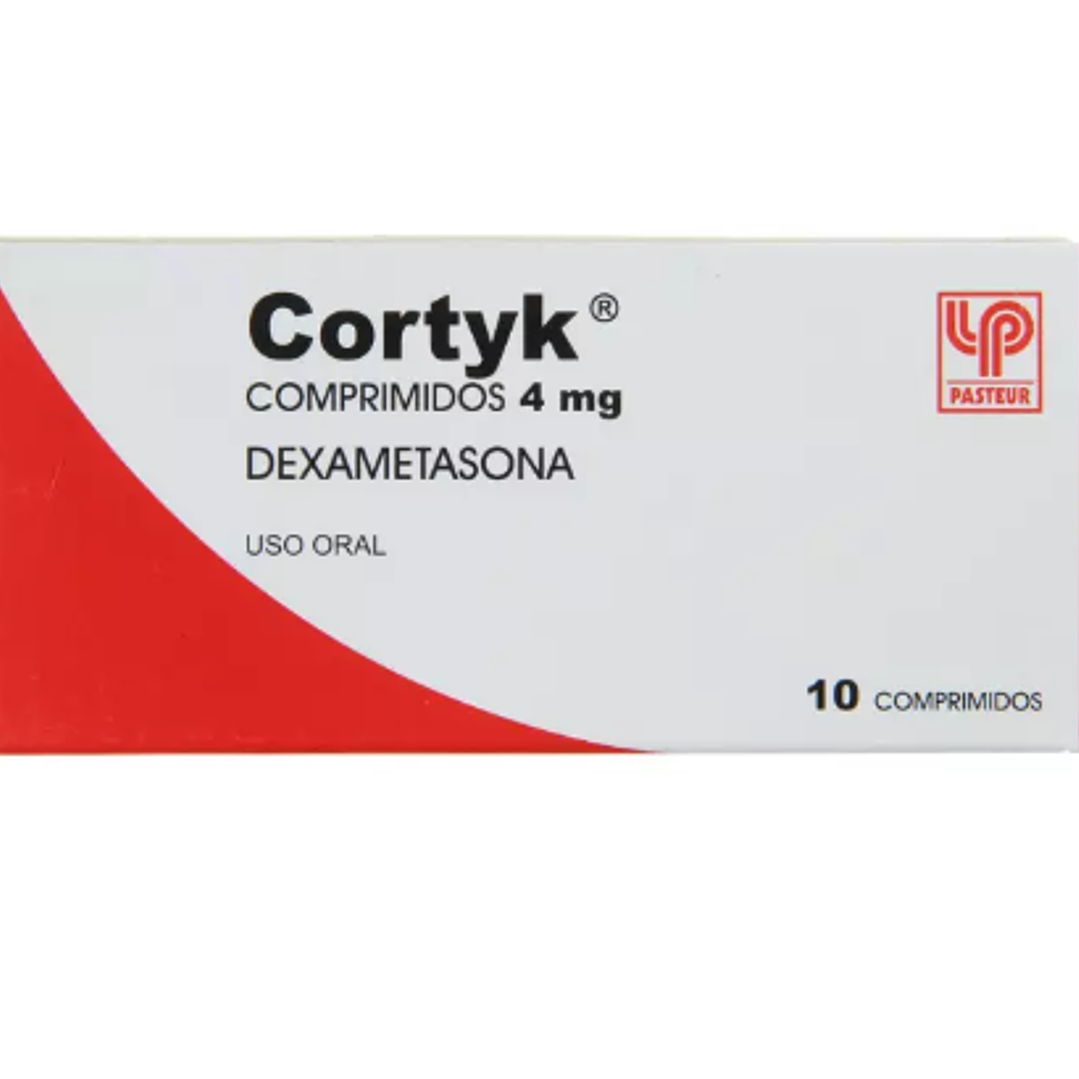 Cortyk Dexametasona 4 mg 10 Comprimidos. 1