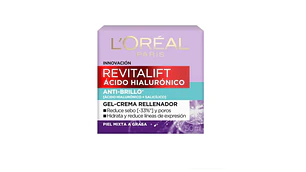 Revitalif Ácido hialurónico Gel-crema rellenador piel mixta a grasa 50 ml. L'oréal