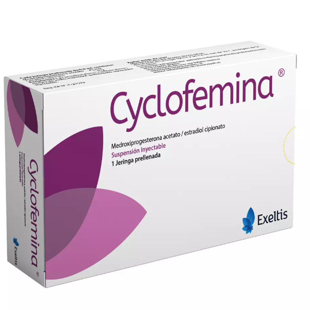 Cyclofemina Estradiol, Medroxiprogesterona Inyectable 1 Jeringa Prellenada. 1