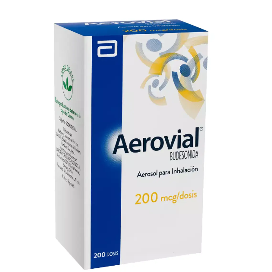 Aerovial Budesonida 200 mcg Inhalador 200 Dosis. 1