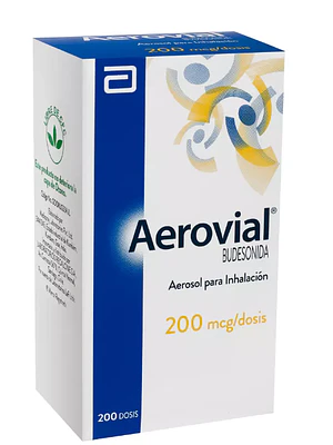 Aerovial Budesonida 200 mcg Inhalador 200 Dosis.