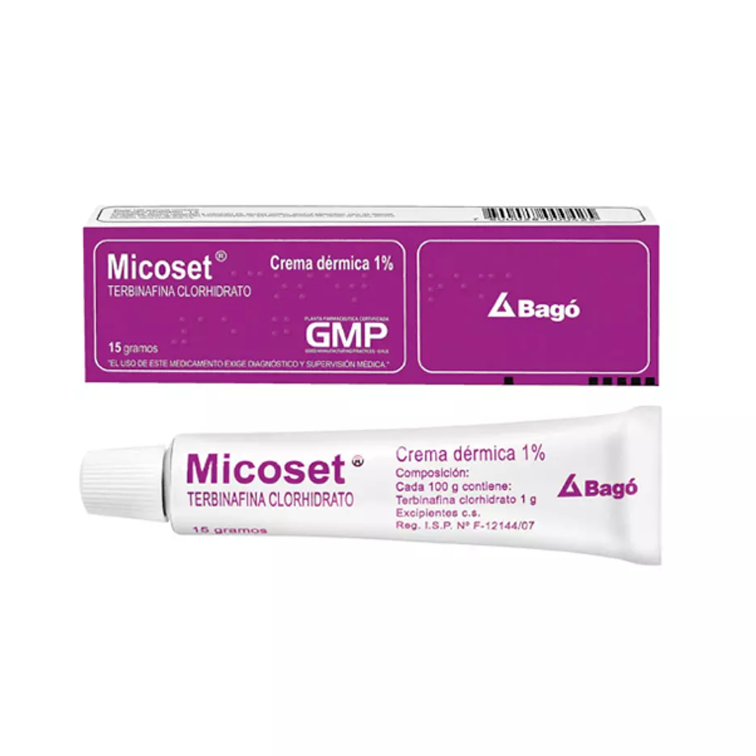Micoset Terbinafina 1 % Crema dérmica 15 g. 1