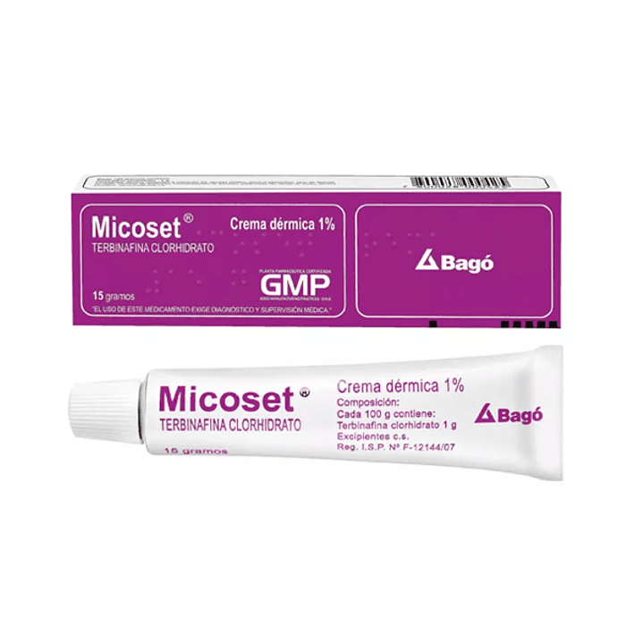 Micoset Terbinafina 1 % Crema dérmica 15 g. 1