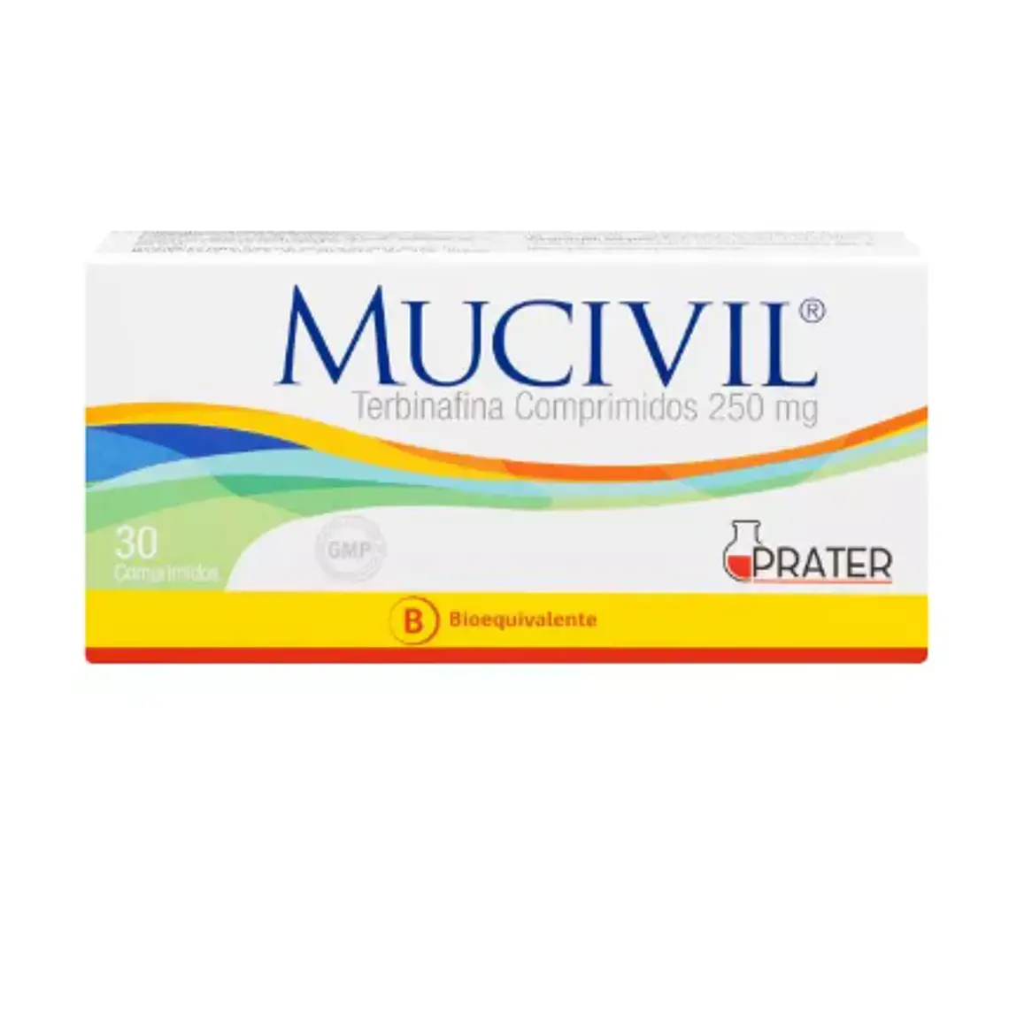 Mucivil (B) Terbinafina 250 mg 30 Comprimidos. 1