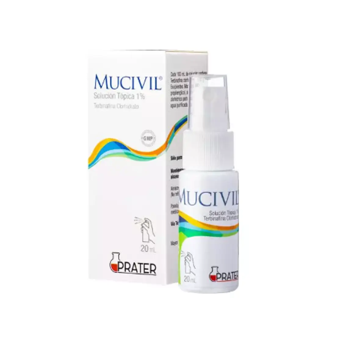 Mucivil Sol Top Spy 1% por 20  ml 1