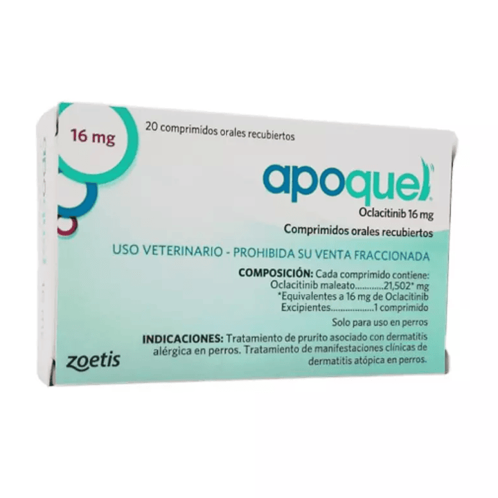 Apoquel Oclacitinib 16 mg 20 Comprimidos recubiertos. Uso veterinario 1
