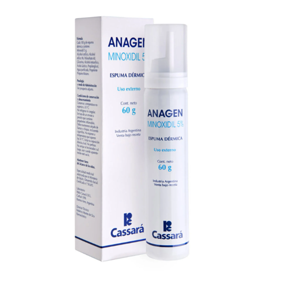 Anagen Minoxidil 5 % Espuma dérmica 60 g. 1